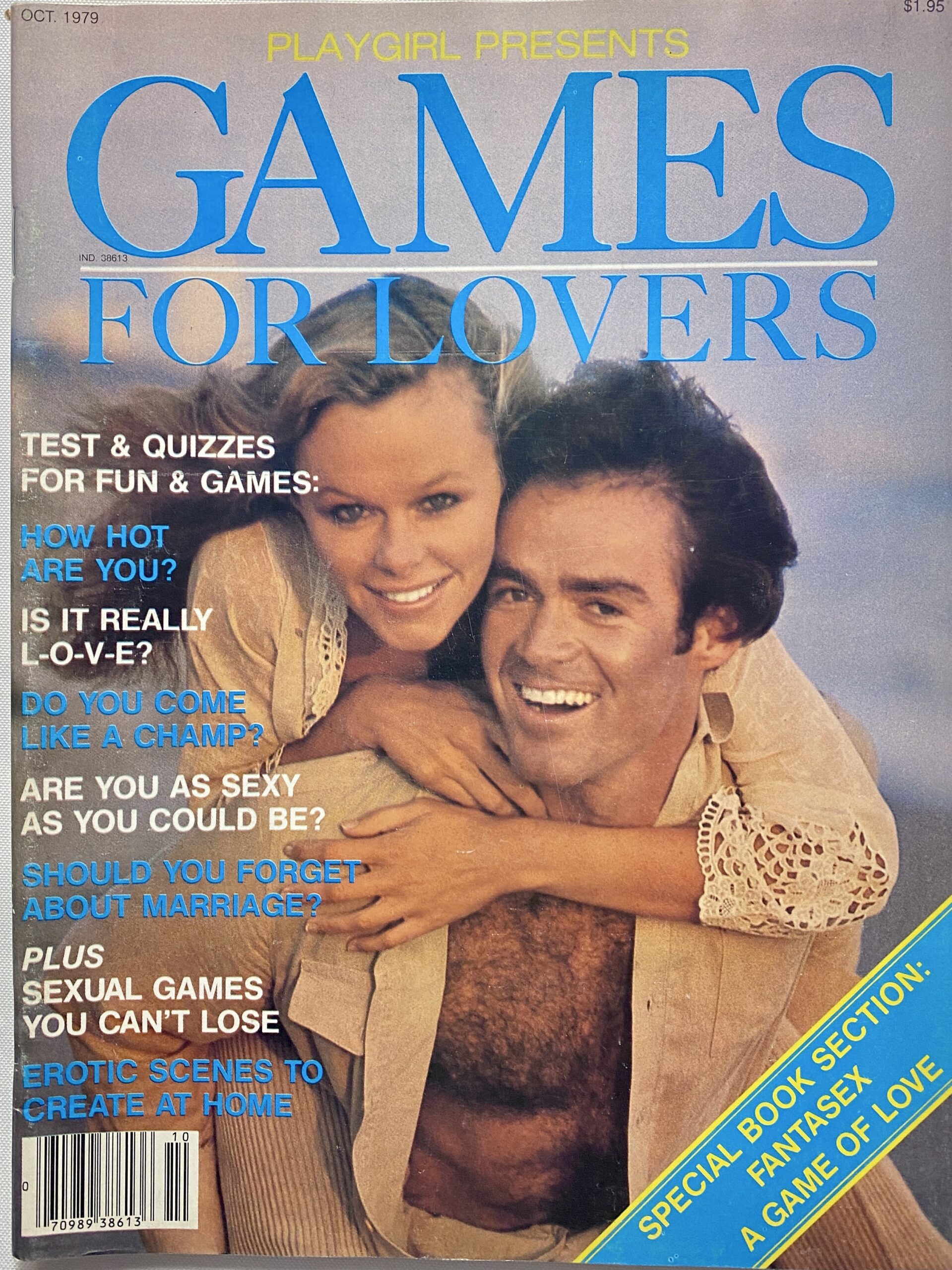 Playgirl Presents Games For Lovers October Adult Magazine