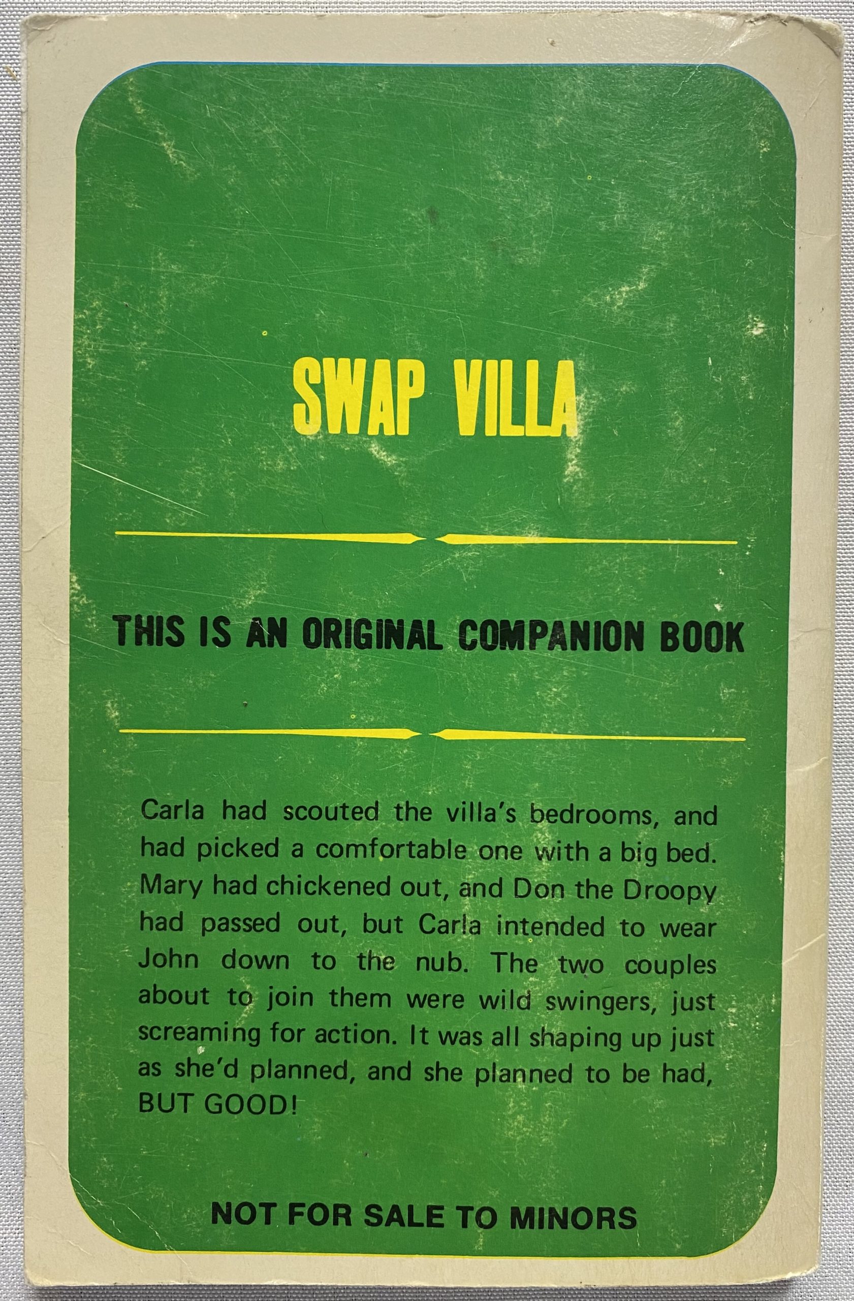 Swap Villa By Don Bellmore 1970 Adult Book Vintage Magazines 16