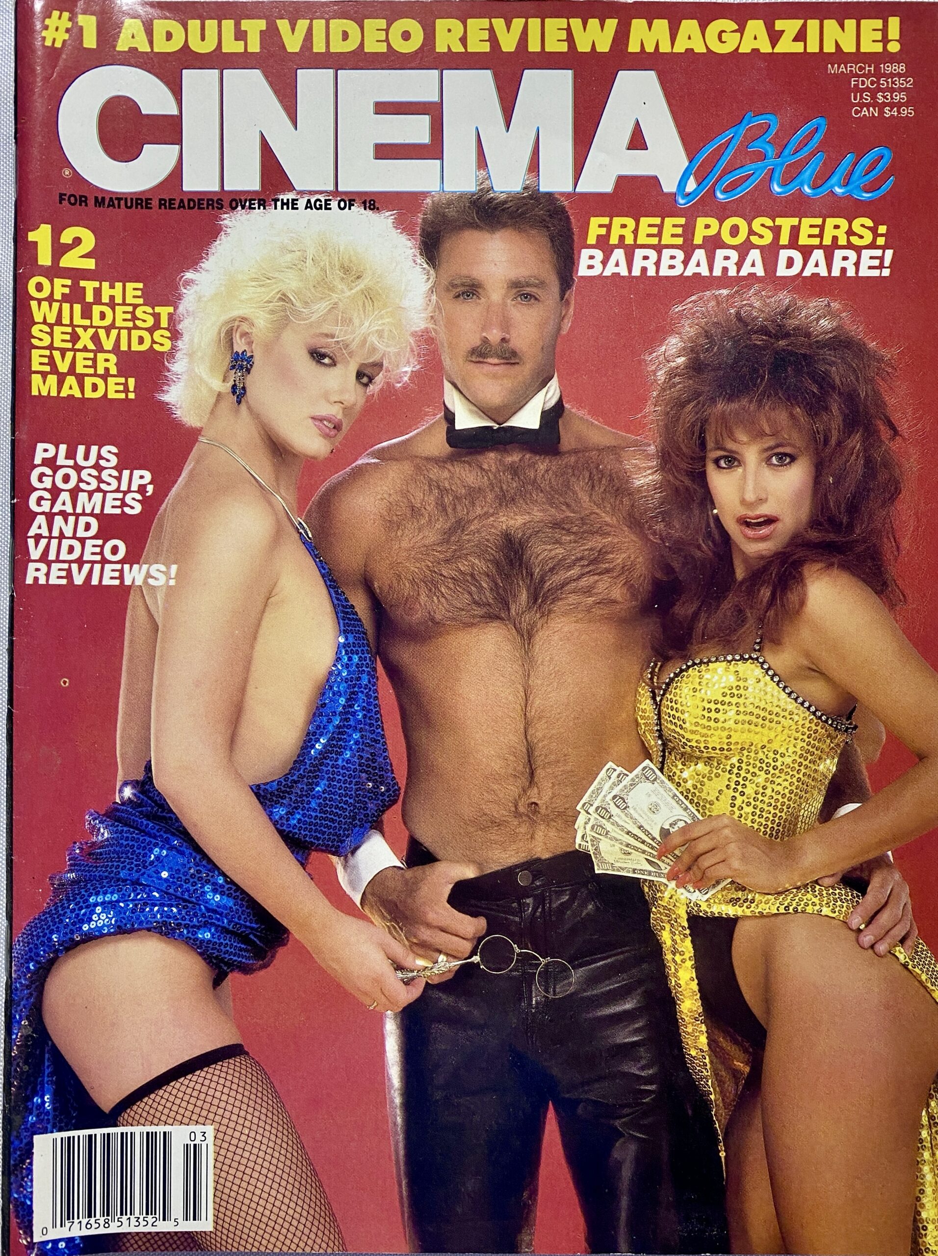 Blue Porn Magazine - Cinema Blue March 1988 Adult Magazine - Vintage Magazines 16