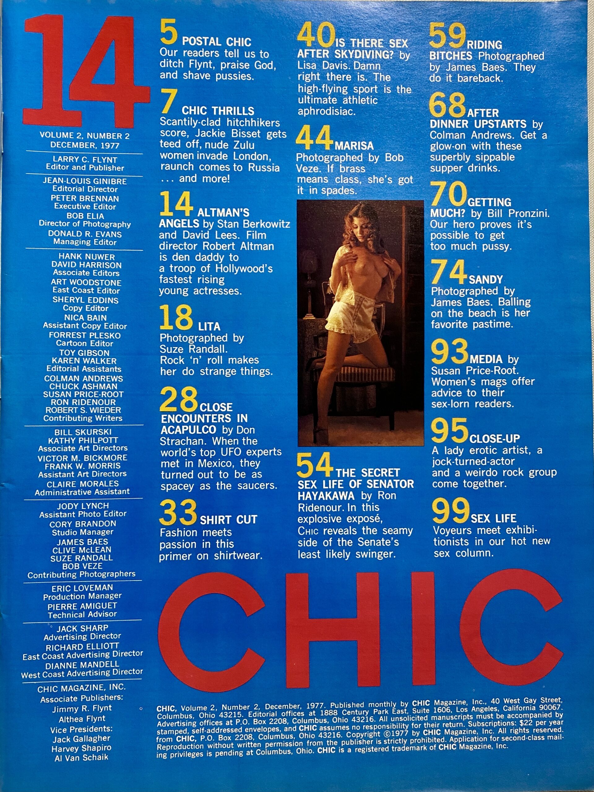 Chic December 1977 Adult Mens Magazine Vintage Magazines 16