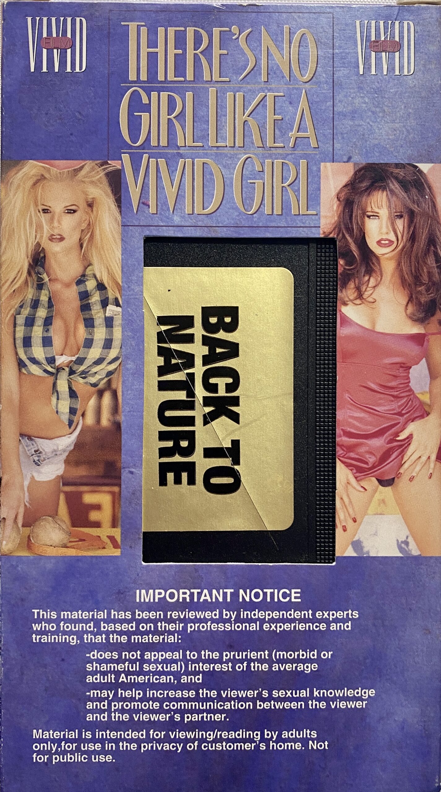 1425px x 2560px - Back To Nature Adult XXX VHS - Vintage Magazines 16