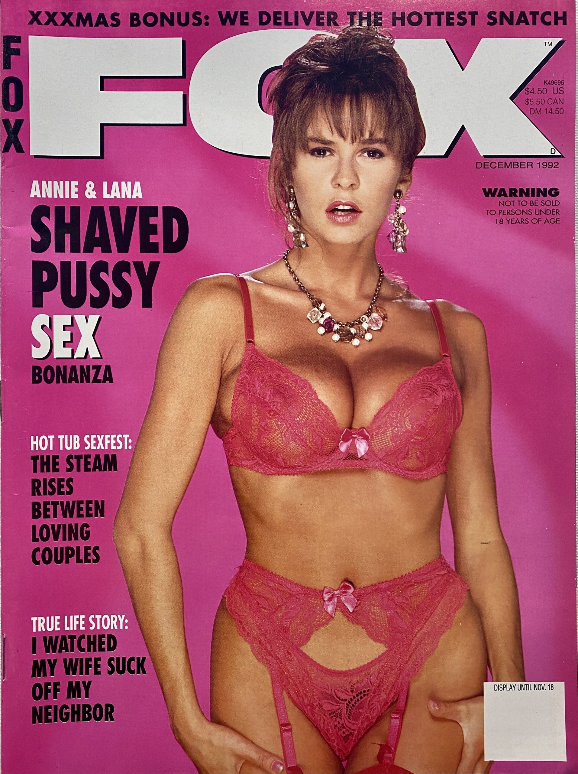 Fox December 1992 Adult Mens Magazine