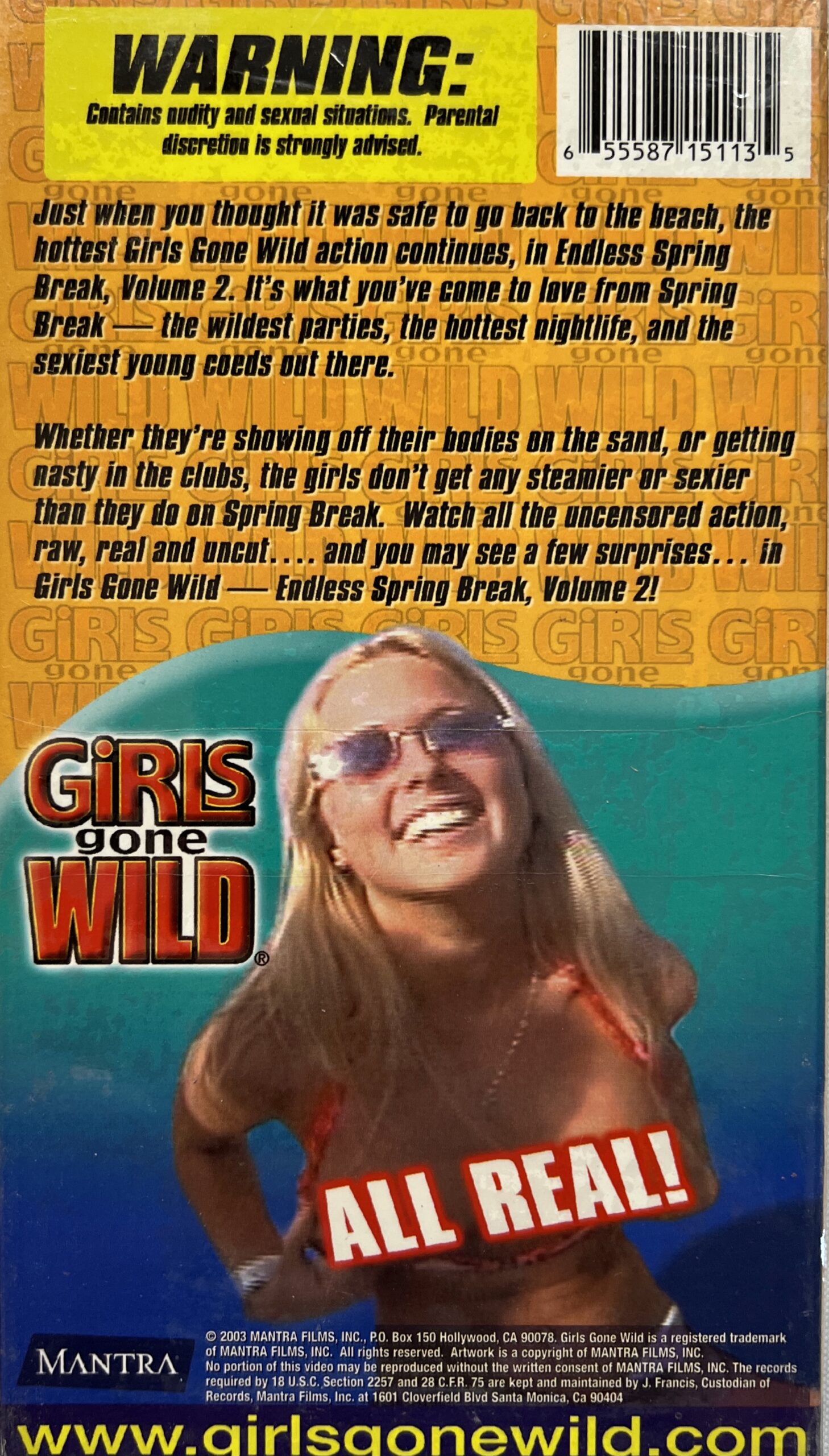 Girls Gone Wild Endless Spring Break Vol. 2 2003 Adult XXX VHS - Vintage  Magazines 16
