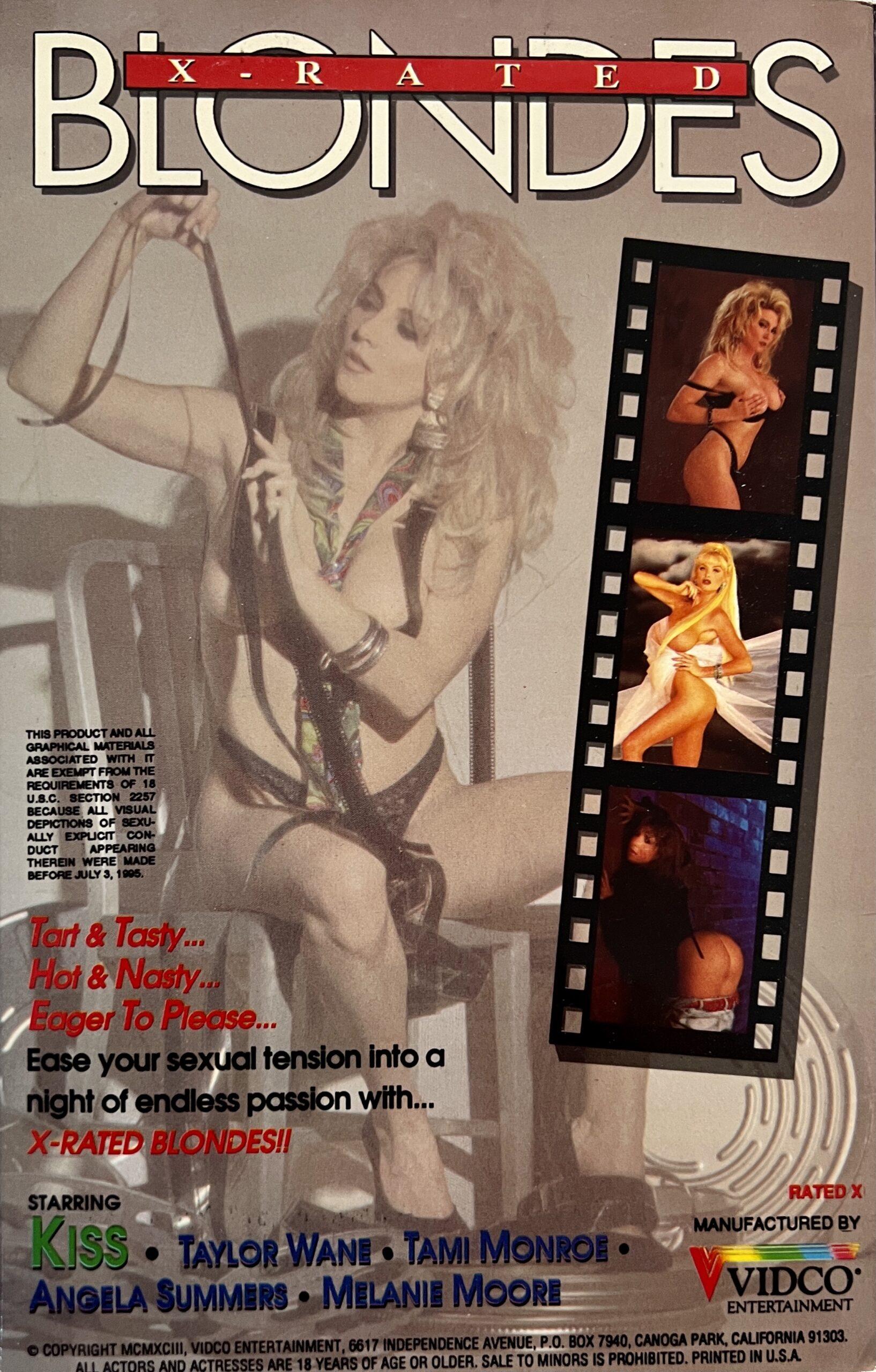 1634px x 2560px - X-Rated Blondes 90'S Adult XXX VHS - Vintage Magazines 16