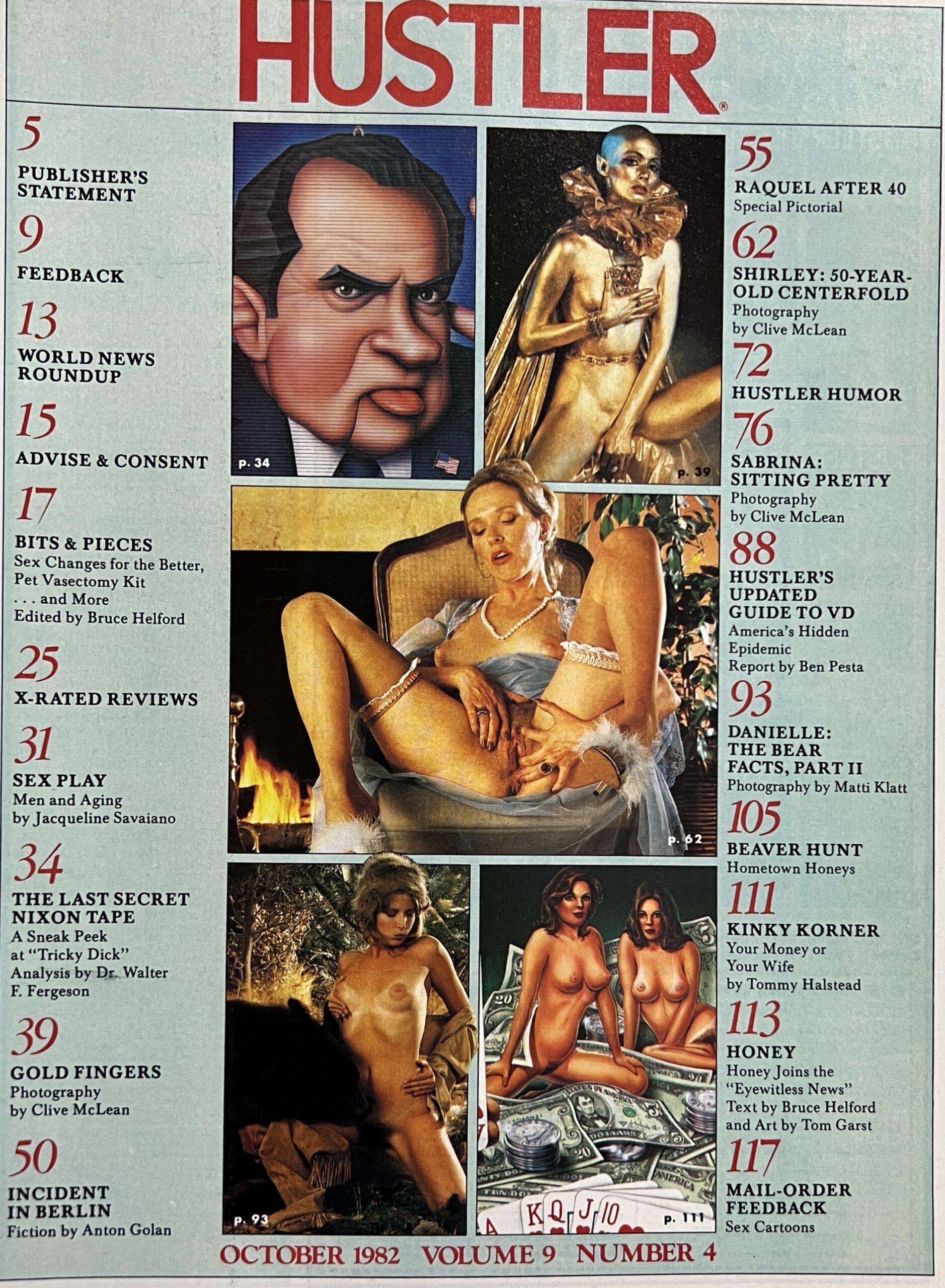 Hustler October 1982 Adult Mens Magazine *50 Year Old Centerfold* picture