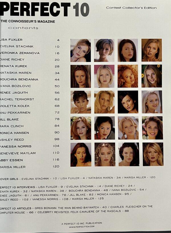 Perfect 10 Special Collector's Contest Issue Fall 1998 Vintage