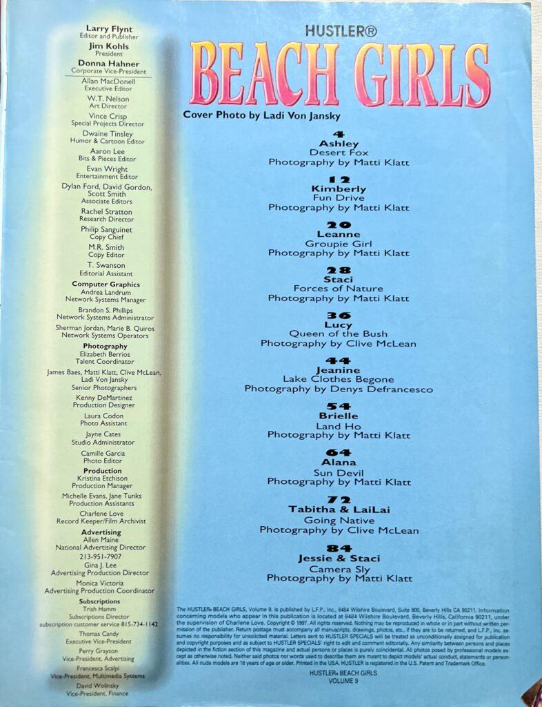 Hustler Beach Girls #9 1997 *Hot Honeys Naked In The Sand* - Vintage Magazines 16