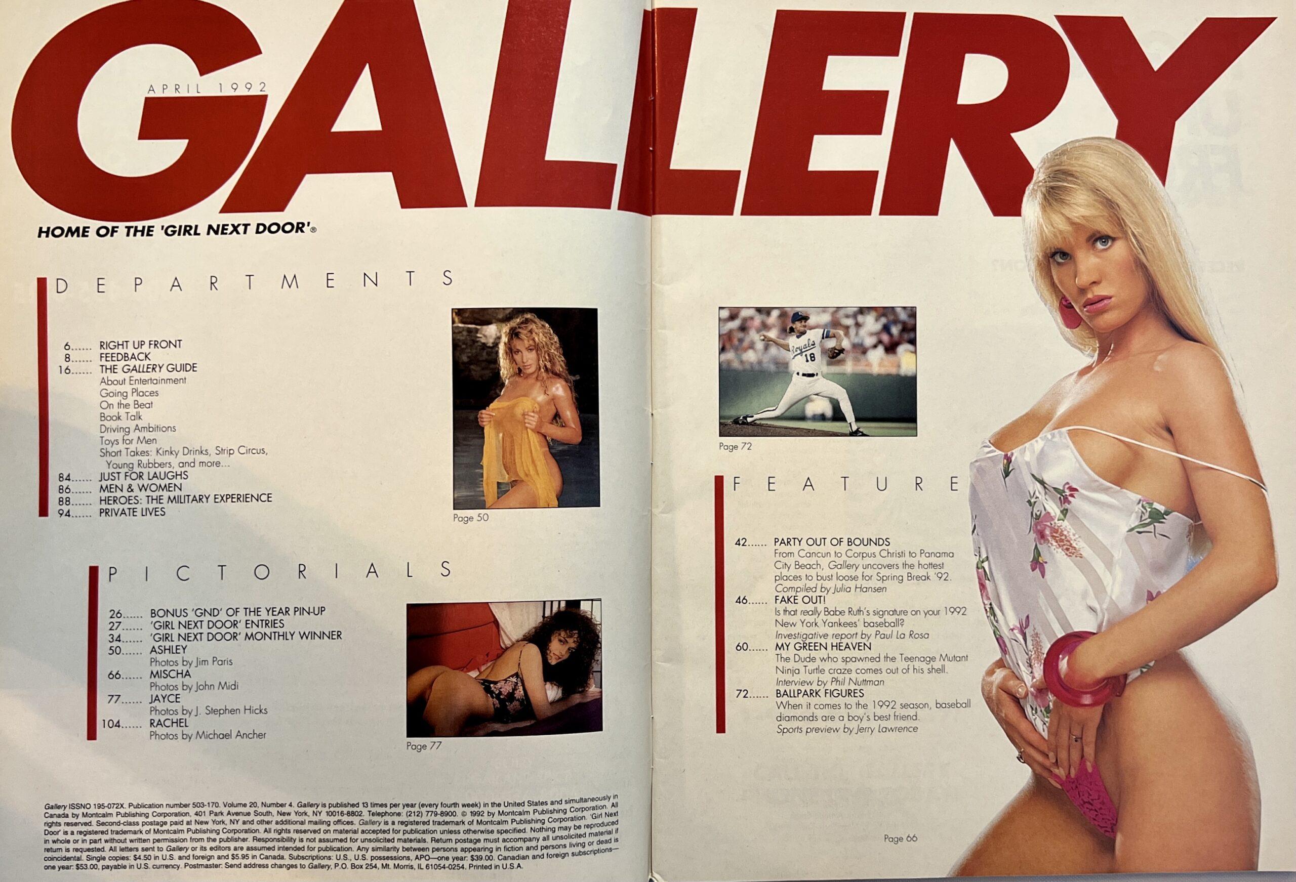Gallery April 1992 Adult Amateur Magazine ++
