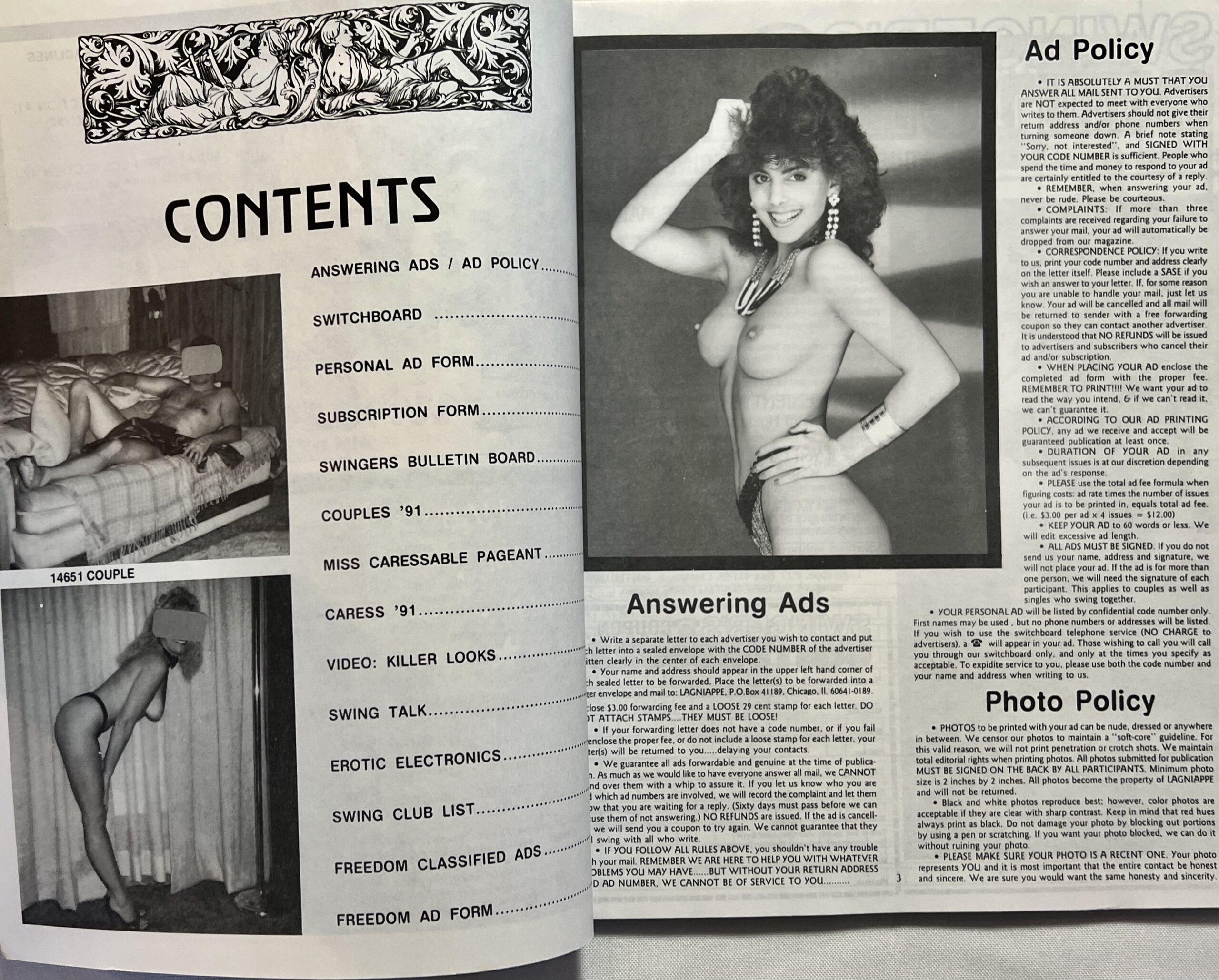 Mid Western Connection 10/40 1991 Swingers and Personals Magazine