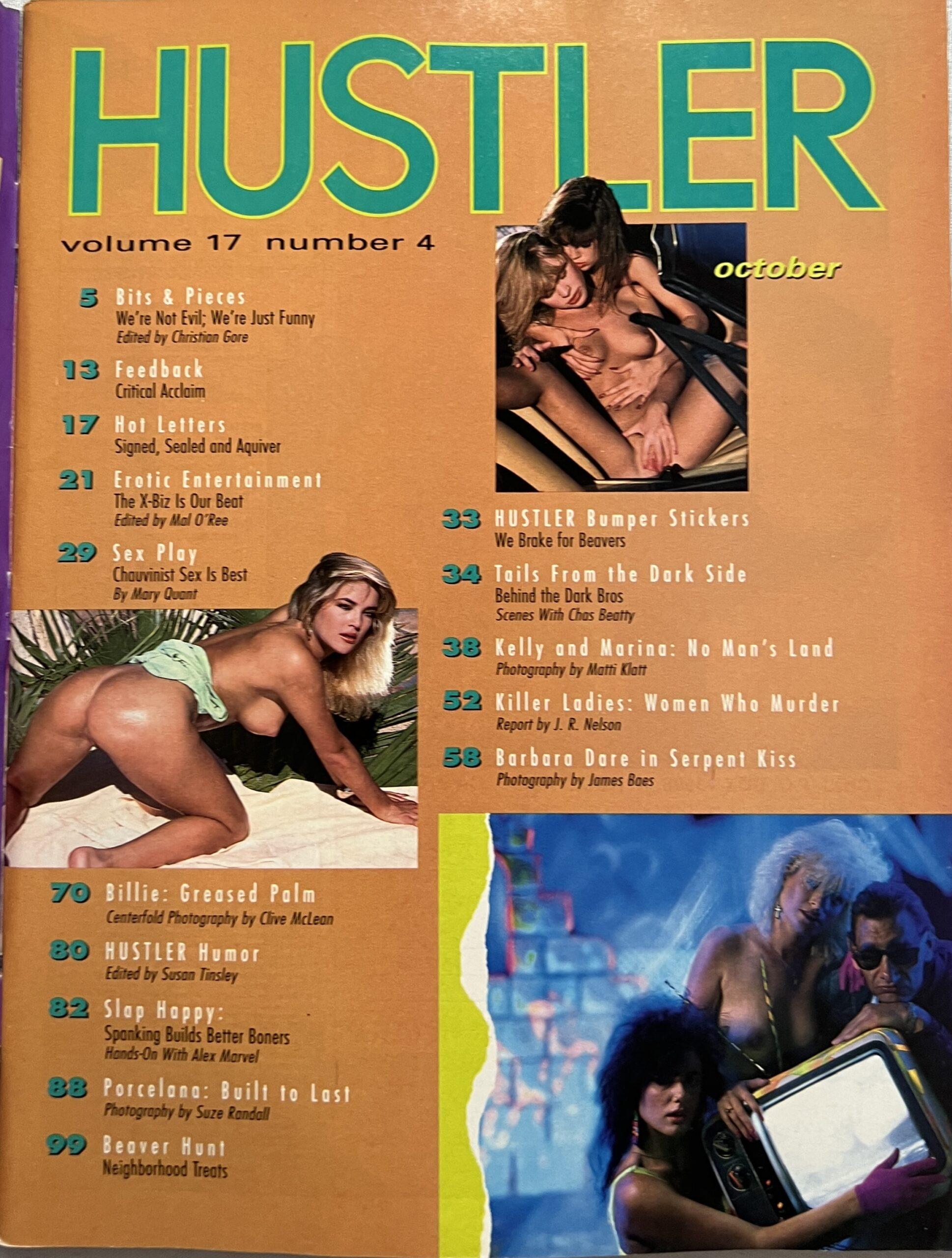 Hustler October 1990 *The Dark Brothers* image